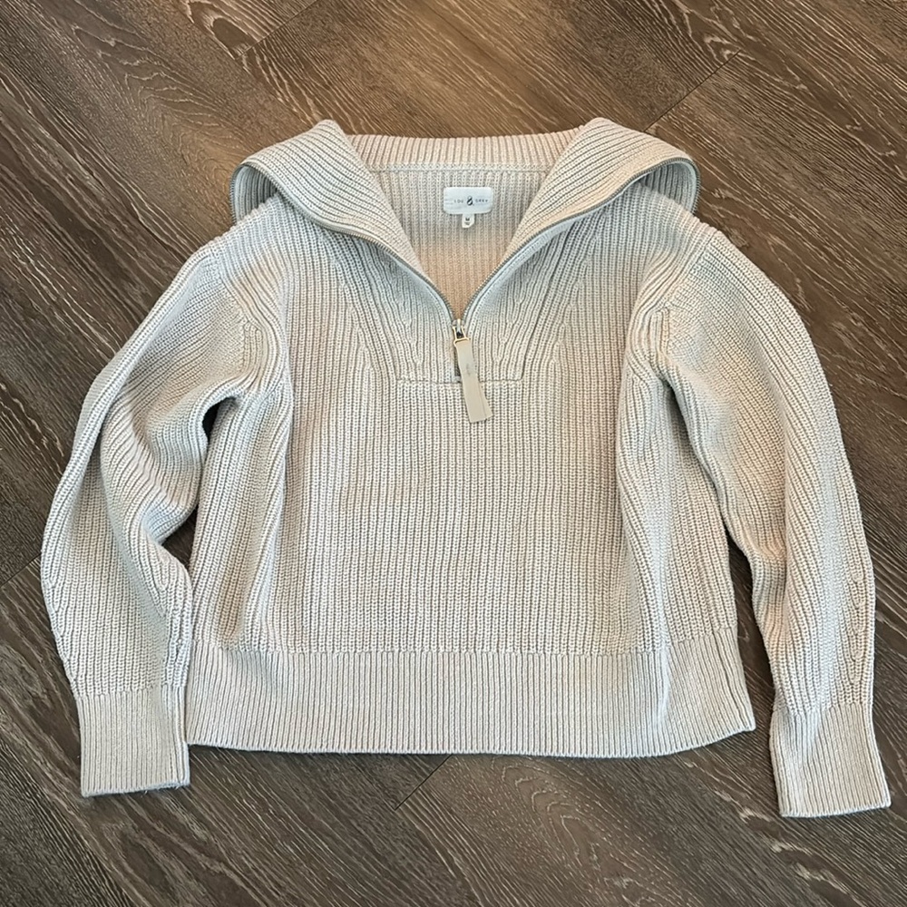Lou & Grey Zip Up Sweater